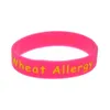1PC Alert Wheat Allergy Silicone Wristband For Kids Great To Used In School Or Outdoor Activites