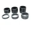 6pcs/lot bicycle washer Spacer 1-1/8 '' Carbon Fiber Washer MTB Bike fork Spacers set cycling headset parts