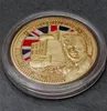 WWII Франция Меч пляж Сувенир Вызов Евро Королевские инженеры D-Day Позолоченные памятные Металлические монеты Коллекция значений