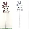 WINOMO Old Cock Weather Vane Stock Garden Flower Garland Flower Garden Park Decoration Craft