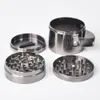 High Quality 63mm*66m 4 layers Zinc Alloy Herb Grinder CNC Metal Grinders Tobacco Grinders DHL free shipping
