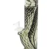 14 '' Rechte bongs Snake Smoking Pipes Glow In The Dark Silicone Water Pipe met glazen kommen Shisha voor droog kruid