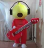 2018 Alta qualità calda la bambola musicale del lettore musicale con le cuffie costume mascotte per adulti da indossare in vendita