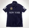 Nakış Kısa Kollu Poloshirt Erkekler Tshirt Tokyo Roma Dubai Los Angeles Chicago New York Berlin Madrid Tee Fil