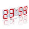 Novo moderno Digital LED Table Relógio Relógios 24 ou 12-Hour Display Alarm Snooze Despertador para Home Sala Decalque Presente