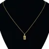 Ethnique grec clé motif collier pendentif femmes hommes couleur or cubique zircone collier pour femmes hommes bijoux femme mâle cadeau 8495882