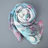 New Twill Silk Silk Women Women Shawlwrap Moda Saddle Printing Hijab Square Sconsty feminino Fullard Beach Towel Bandana 130cm*130cm5525281