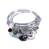 wire bangle charm bracelets