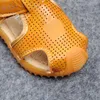 Cute Baby Cow Muscle Sole Antislip Sandals For Boys Kids Flats Shoe Children Hollow Outdoor Comfort Leather Sandal Enfant