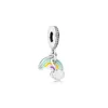 Colorful Pendant Dangle Alloy Charm Bead With Little Heart Fashion Women Jewelry Stunning European Style For DIY Bracelet