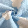 [Wit] 50x25cm schattig borduurwerk herten super-zachte kinderen gezicht handdoek katoen handdoek voor kinderen cadeau decoratieve badkamer
