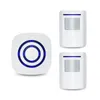 Wireless Driveway Alert, Bohndeiny Home Security Driveway Alarm, Visitor Door Bell Chime with 1 Plug-in Receiver and 1 PIR Motion Sensor Det
