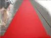 2018 Centerspecteces Ślubne Favors Red Tkaniny włókniny Dywan Aisle Runner Do Wedding Party Decoration Supplies Strzelanie Prop 20 metrów / Roll