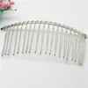 50st Black Gold Silver 20 tänder bröllop Bridal Diy Wire Metal Hair Comb Clips Hårfynd Tillbehör240U