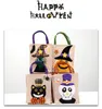 Roliga Halloween Dekorationer Creative Cartoon Pumpkin Witch Presentväskor Barnfest Klä upp Linne Candy Väskor