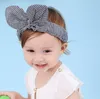 New Sweet And Lovely Cotton Lattice Rabbit Ears Baby Hair Band Party Girl Dressed Headwear Bow knot Fasce per capelli