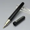 Promotion - Luxury M series Magnetic Cap Roller ball pen High quality Black Resin and Plating carving office school supplies Writing smooth Ballpoint pens