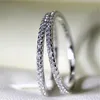 choucong Real 925 Sterling Silver Wedding band Ring for Women Full Pave setting Diamong Engagement rings Bridal Accessories