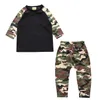Newborn Baby Boys Clothing Sets Toddler Outfits Top Pants Army Green Casual Kids Clothes Sets8952772