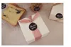 9 قطعة / مجموعة ختم ملصقا الحلوى كوكي مربع حقيبة الشوكولاته ورقة هدية حزمة عيد حفل زفاف صالح diy أسود شكرا لك