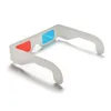 10pcs/lot Universal Paper Anaglyph 3D Glasses Paper 3D Glasses View Anaglyph Red Cyan Red/Blue 3D Glass For Movie EF