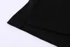 최고 품질의 여름 코튼 티셔츠 티 뱀 자수 거리 럭셔리 블랙 화이트 16522