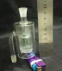 Bouteille d'eau en verre filtré Raccords de conduite d'eau en verre de narguilé en verre de gros