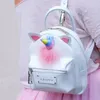 Sac à dos licorne corne Sac à dos Grafea Sac d'école pour fille sympa Sac à dos en cuir Pu Sac à dos de qualité Cartable de sport Sac à dos en plein air320v