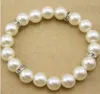 10 pièces/lot mode 10mm blanc perle Bracelets cristal entretoise perles bijoux bricolage pour les femmes