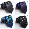 New Arrival Silk Slim Men Ties Fashion 6cm Skinny Stripe Dot Floral Neck tie for men Woven Formal wear business wedding party