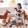 Caballo de juguete de felpa de simulación, Animal relleno, muñeca cebra, caballos blancos y negros, regalo de cumpleaños para niños, tienda de decoración para el hogar, Triver