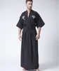 Vêtements de samouraï japonais classiques, Kimono de guerrier pour hommes avec Obi, Costume traditionnel de Convention Yukata en Satin, taille unique