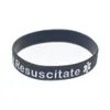 1PC Do Not Resuscitate Silicone Rubber Wristband Adult Size A Great Message to Carry In Case Emergency