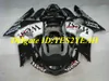 Kit carenatura per stampaggio ad iniezione per KAWASAKI Ninja ZX6R 636 03 04 ZX 6R 2003 2004 WEST Set carenature nero bianco + Regali KG01