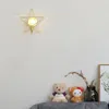 Lampada da parete a stella in rame 3D applique da parete moderna in ottone applique da casa in ottone luce da pranzo camera da letto ristorante lampada da comodino dell'hotel