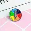 Spinning decision enamel Brooches pin lapel Badges Backpack Hats Funny Accessories9252229