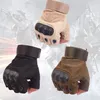 Special forces men and women sports half-finger gloves tactical gloves Army Fighting slip joint carbon fiber shell