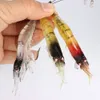 Cebo de camarón grande suave, señuelos blandos de camarón, 10 unids/bolsa, 10cm/6g, perla luminosa con anzuelo Mustad, venta al por mayor