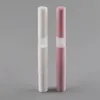 3 ml Wit / Roze Plastic Twist Up Pen, Draagbare Dail Up Pen, Wegwerp Lip Gloss / Lip Olie Pen, Wimper Growth Fluid Container F452