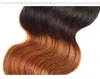 ブラジルの1B/30人間の髪の拡張ワンバンドルバージンヘアダブルウェフトボディウェーブ織りレミーヘア10-28インチ1B 30