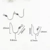 200pcs/lot Surgical Stainless steel covered Silver plated Earring Hooks Nickel Free earrings clasps for DIY Findings Wholesale