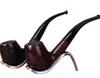 Pipa in legno di sandalo nero Pipa fatta a mano in ebano Classico manico storto Tabacco