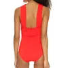 Ladies Sexy Cross Halter Women Swimwear One Piece Swimsuit Solid Bathing Suits Beach Wear 4142567