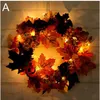 Dostarcza Halloween Decor Decor Wrenik Symulacja drzwi wejściowych Drzwi klonowe Autumn Dynia z 2 metrami dwadzieścia lampy