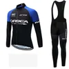 Orbea Takımı Bisiklet Uzun Kollu Jersey Önlüğü Pantolon Setleri 2021 Yeni Nefes Erkekler İlkbahar Sonbahar Bisiklet Ropa Ciclismo U121710