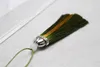 10cm Dubbelfärg Jade Bead Tassel Trim Craft Smycken Göra DIY Pendant Örhängen Tillbehör Gardin Tassel 17 Färger