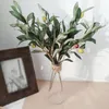 Green Artificial Olive Branch Simulation Plant Olive Leaf Home Wedding Decoration Fake Flower Christmas Decoration Flowers