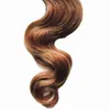 Tape In Human Hair Extensions 100g 40pcs body wave Seamless Hair Adhesives Non-Remy Hair Skin Weft Salon Style 16"18"20"22"24"