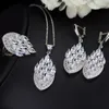 many colors colorful cubic zircon 925 sterling silver jewelry set earrings ring necklace set for women pretty design2669267