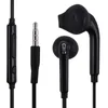 Hörlurar hörlurar för iPhone 7 8 Plus Samsung S6 Edge Headset i örat med mikrovolymkontroll